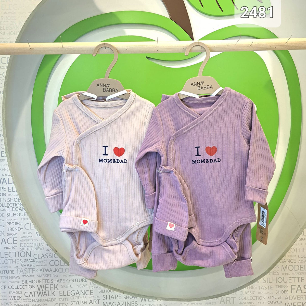 ANNA BABBA UNISEX 0/1-1/3 AY MOM DAD 3LÜ TAKIM