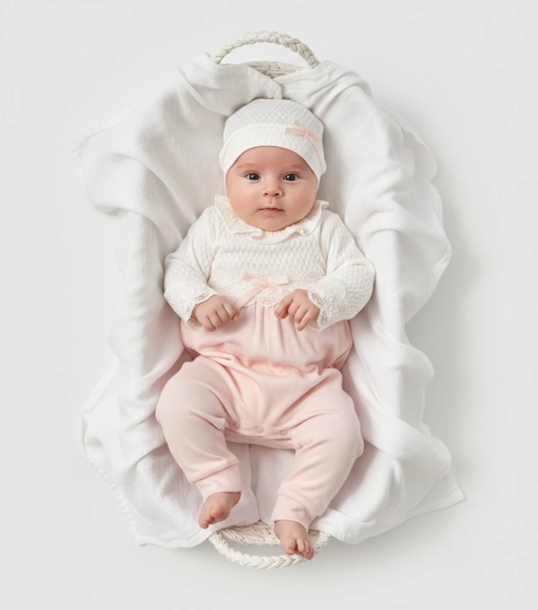 MİNİ CAYZEN KIZ 3-6-9 AY PERLA DANTELLİ TULUM