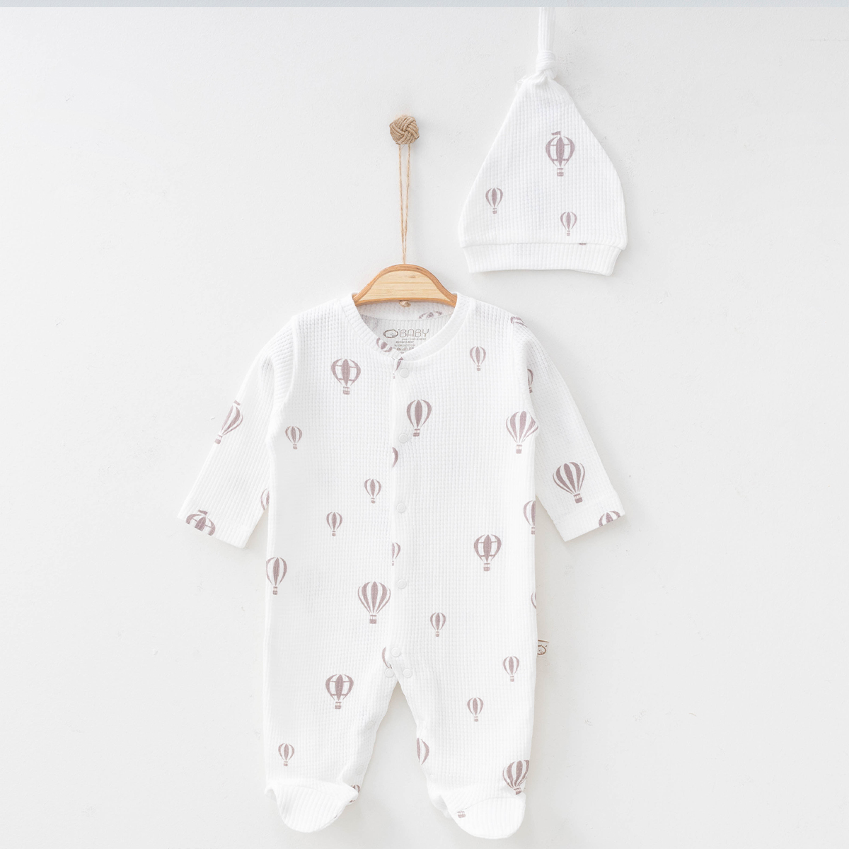 OBABY UNISEX 0/3-0/3-3/6 AY BALON BASKILI TULUM