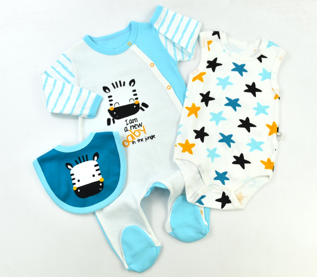 BABY ZEBRA ERKEK 3LÜ TULUMLU SET
