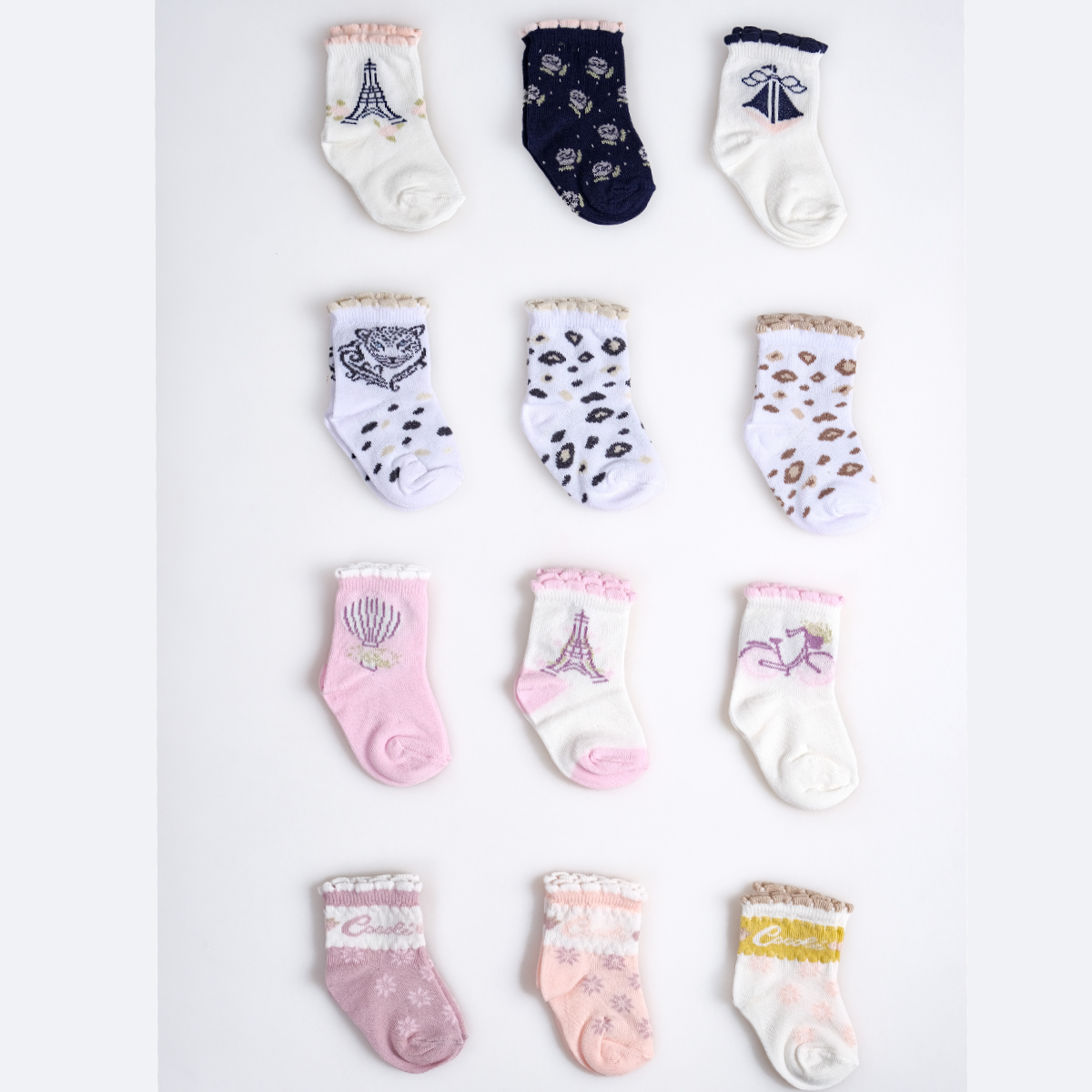 COCOLE KIZ 3-4 YAŞ KUTULU SOKET ÇORAP 24LÜ