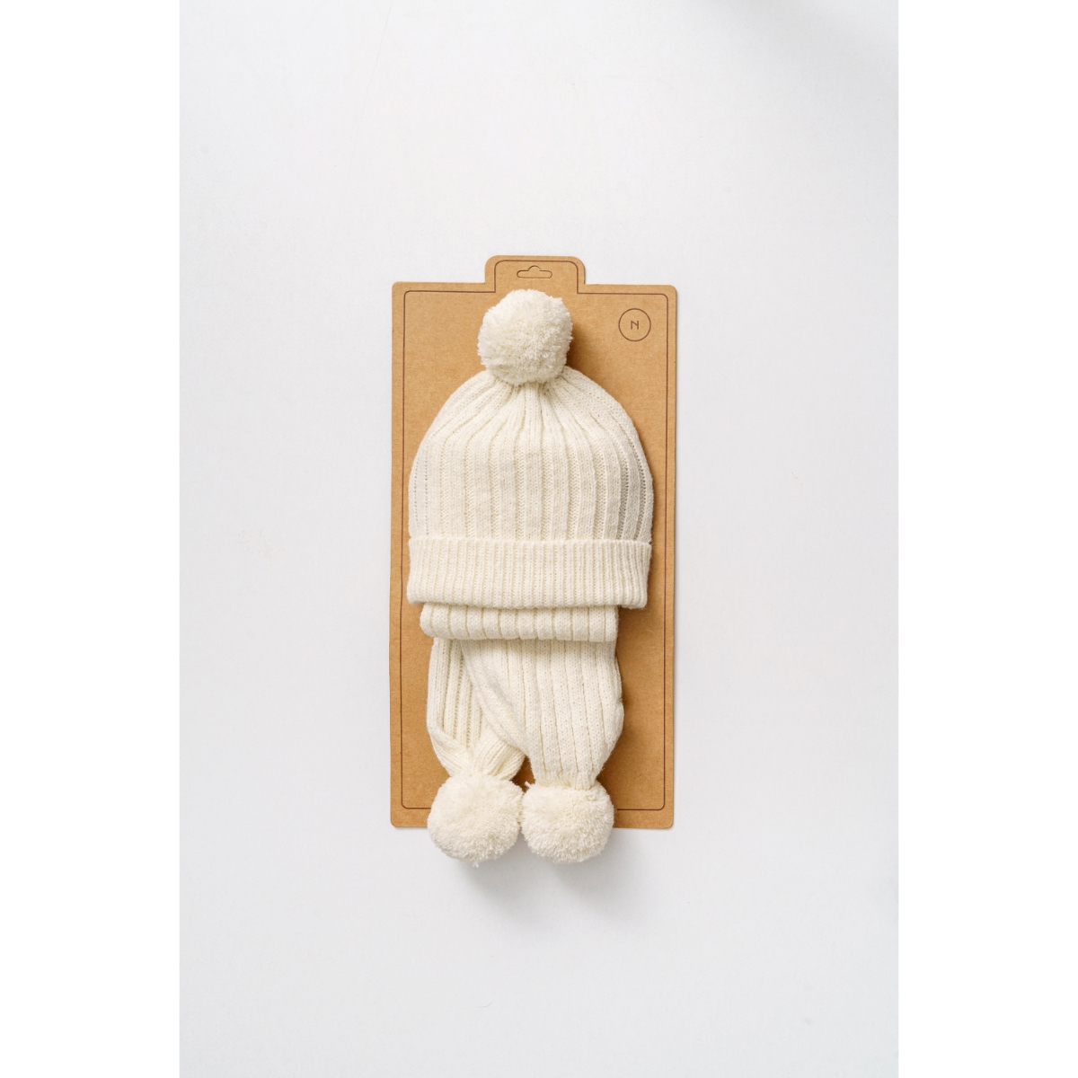 NİPPERLAND UNISEX 0-6 AY FİTİL DESENLİ BERE TAKIM
