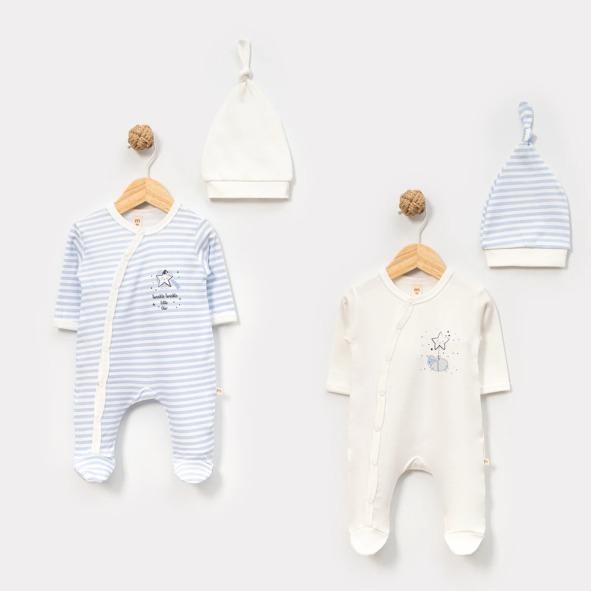 MİNİSSE UNISEX 3 YAŞ,6 AY ÇİZGİLİ 2Lİ TULUM