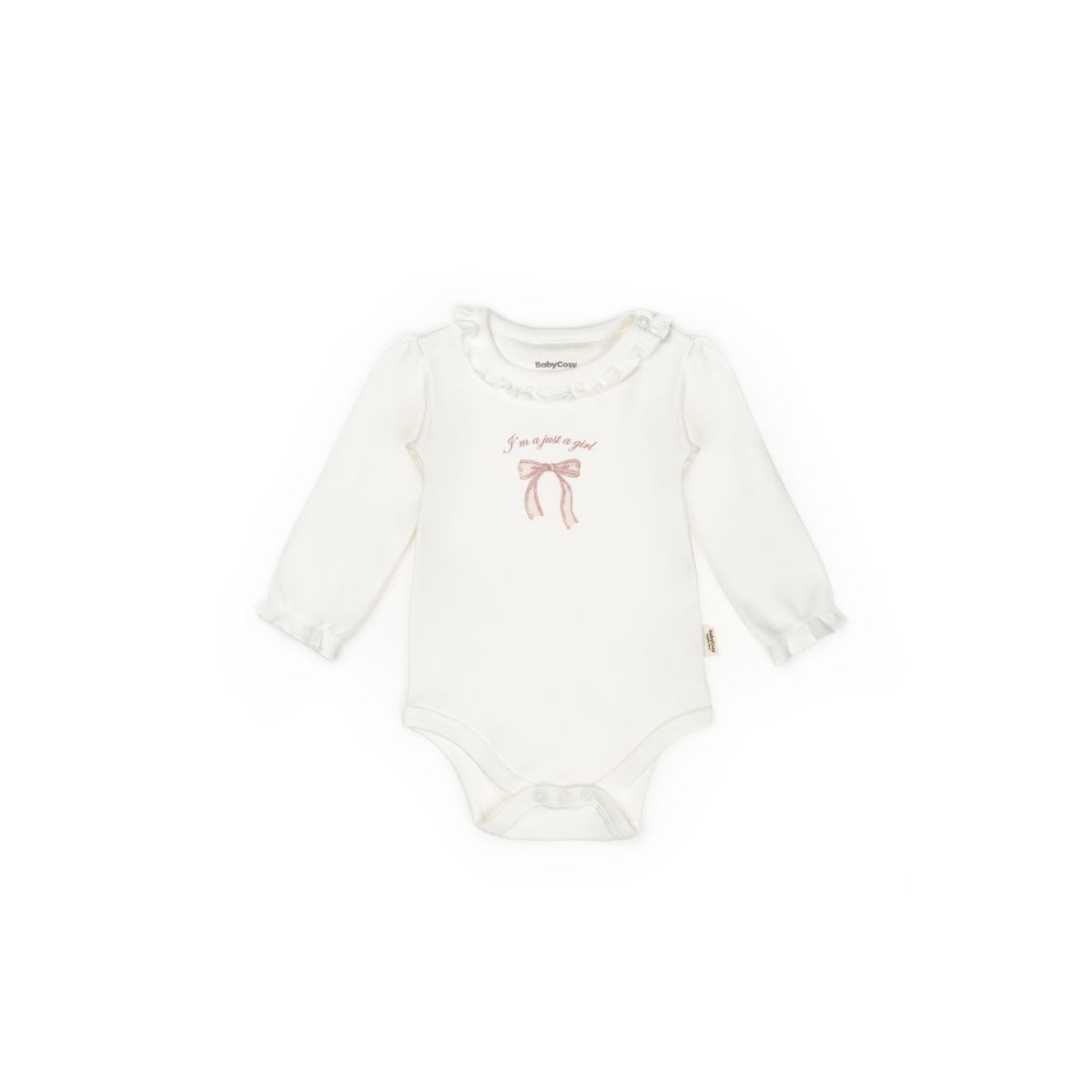 BABYCOSY KIZ 6-9-12-18-24 AY BOW UZUNKOL 2Lİ BODY