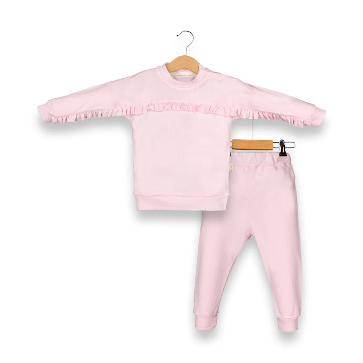 BEYAZ BEBEK KIZ 9-12-18-24 AY YAĞMUR DESEN TAKIM