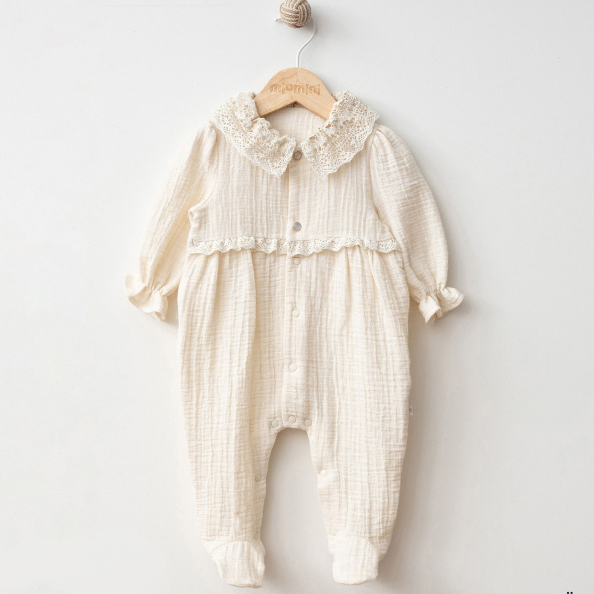 MİOMİNİ KIZ 0-3-6-9 AY SİMLİ MÜSLİN TULUM