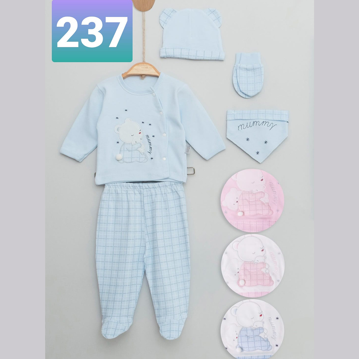 TONTON BEBE UNISEX 0-3 AY EKOSE AYICIKLI 5Lİ SET