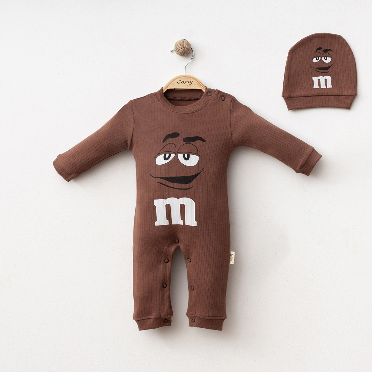 COŞAY BEBE UNISEX 6-9-12 AY MM BASKILI TULUM