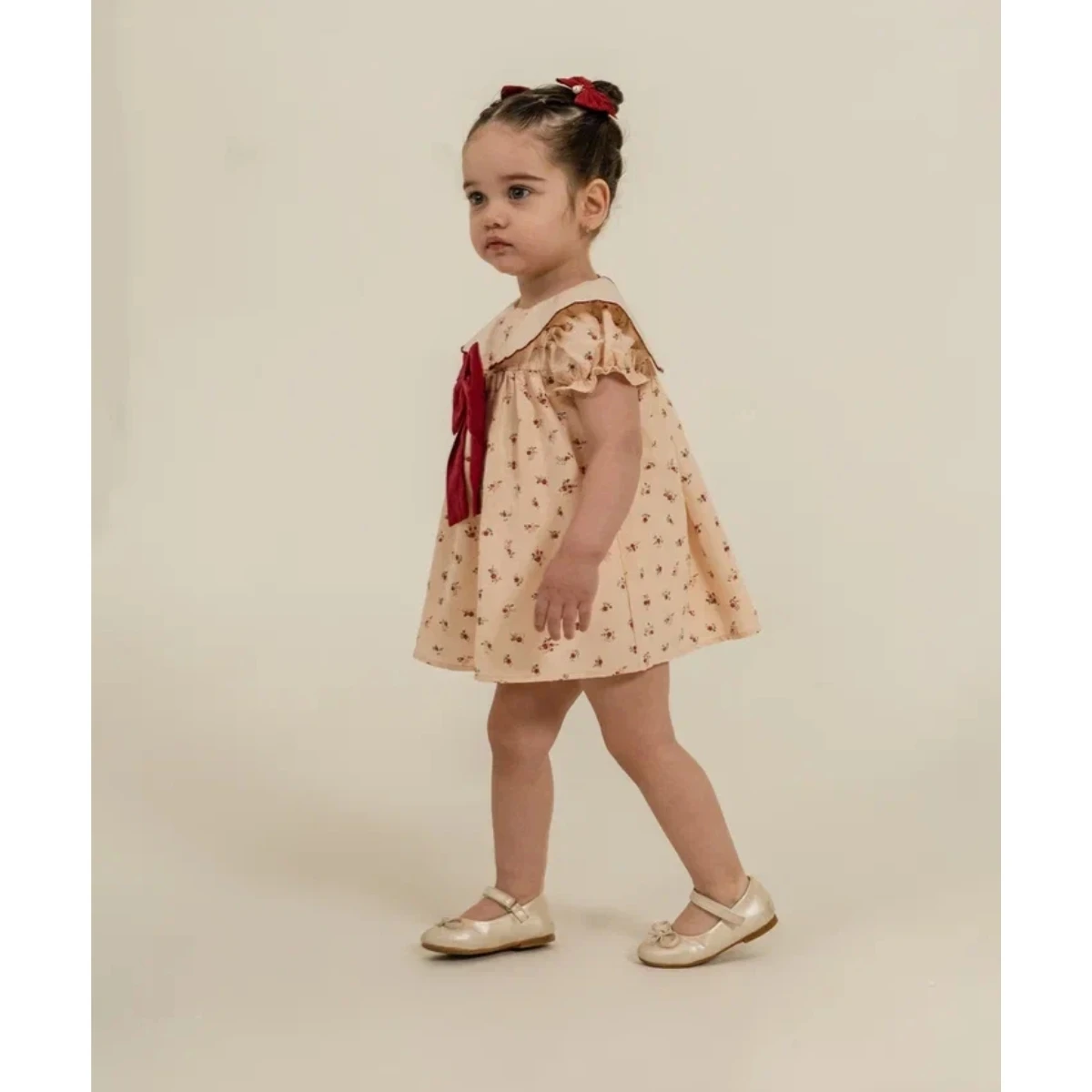 COCOSİSS KIZ 9-24 AY MİNİ ÇİÇEKLİ MASAL DRESS
