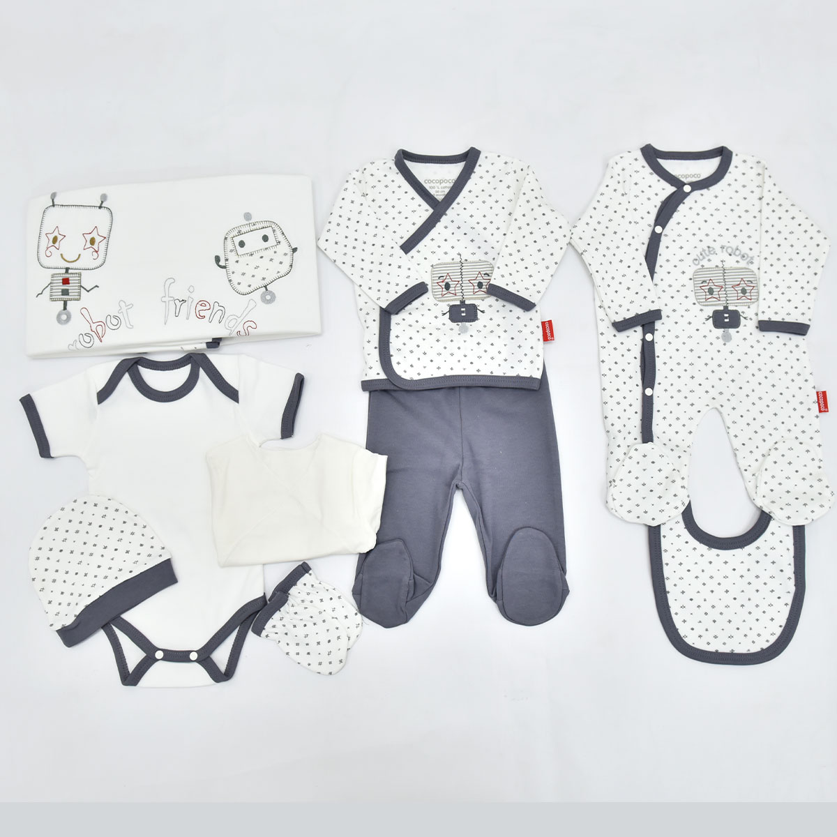ROBOT İŞLEMELİ 10LU SET