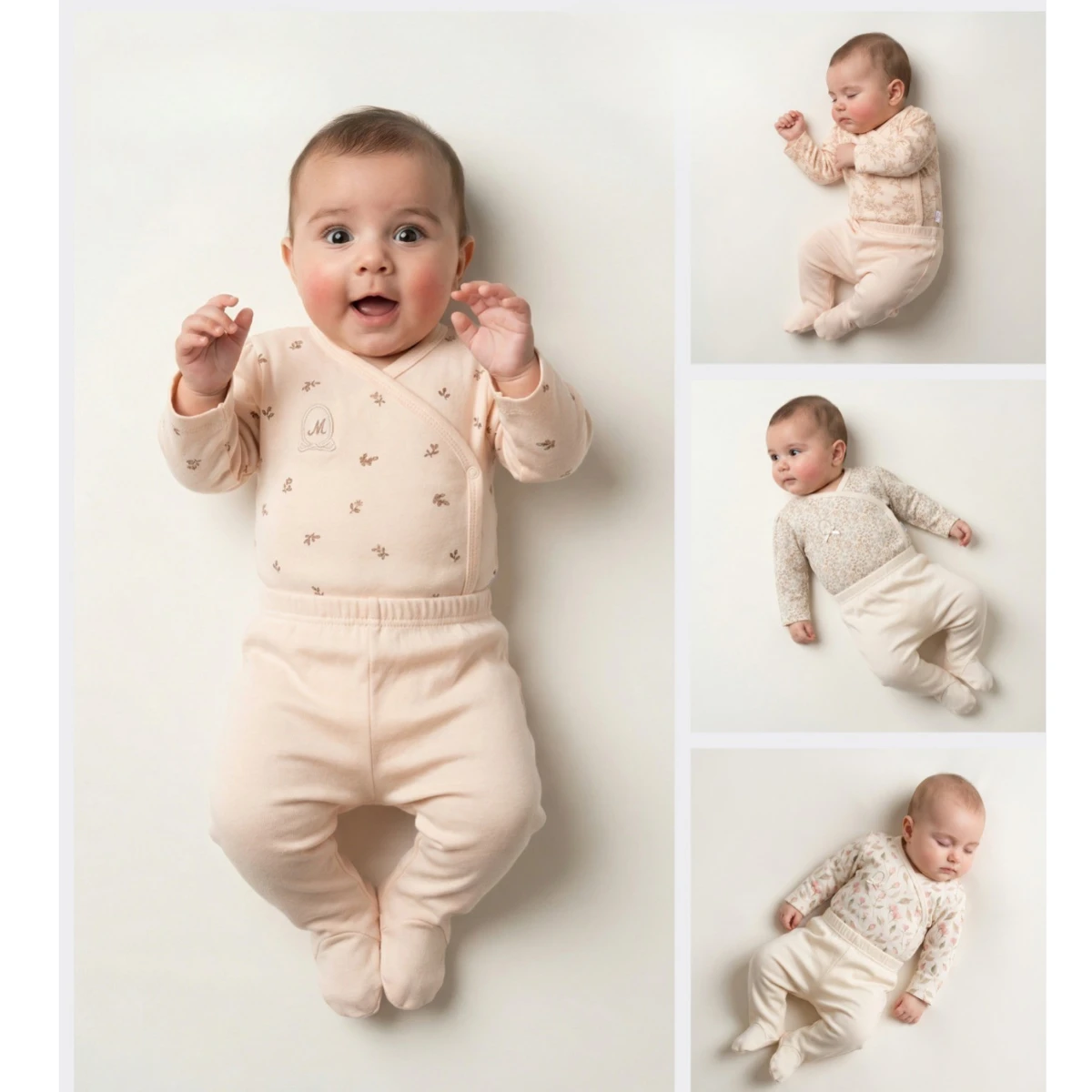 MOONSTAR KIZ 3-6 AY BEBEK 2Lİ SET