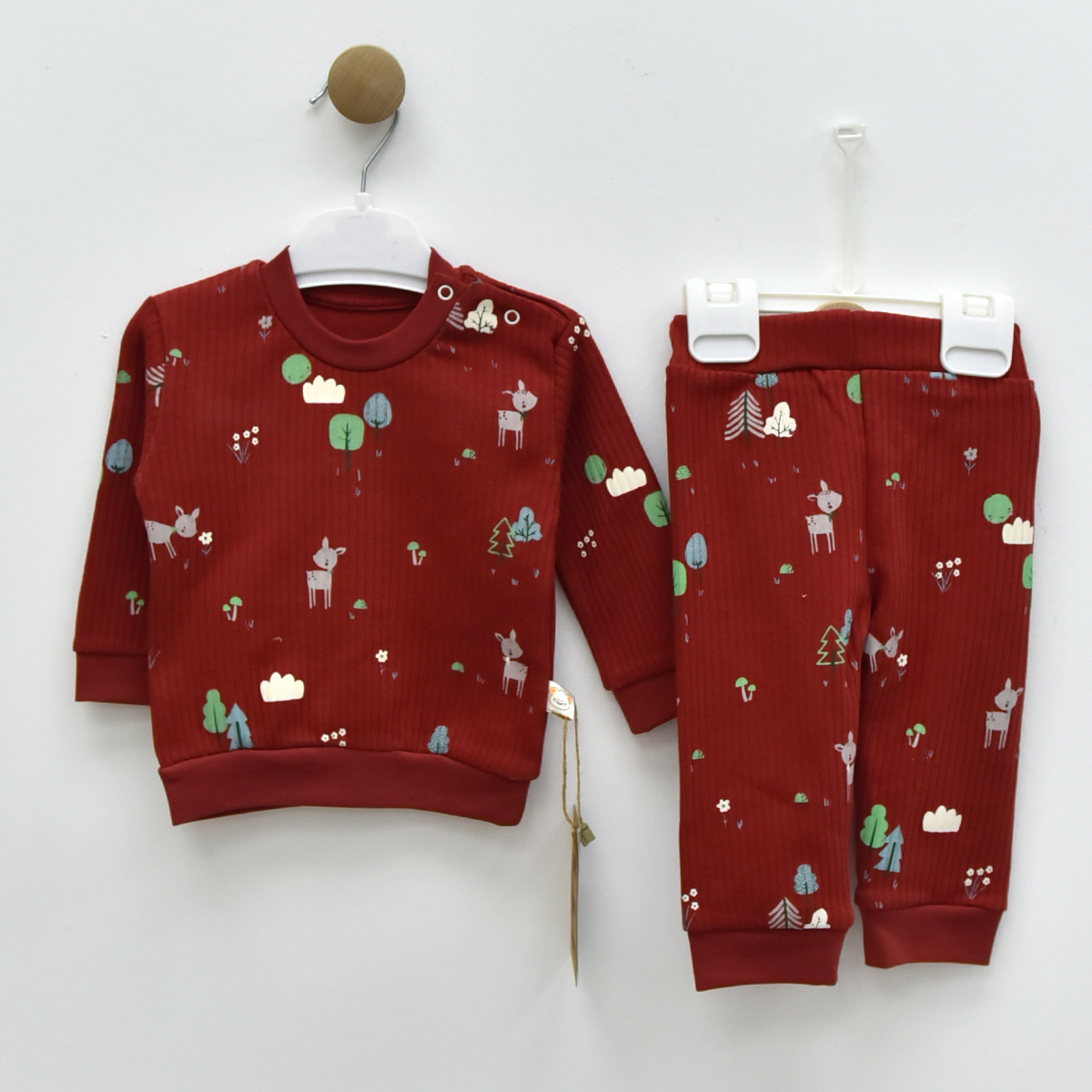 MİNİSSE UNISEX 3-6-9 AY CEYLAN BASKILI 2Lİ TAKIM