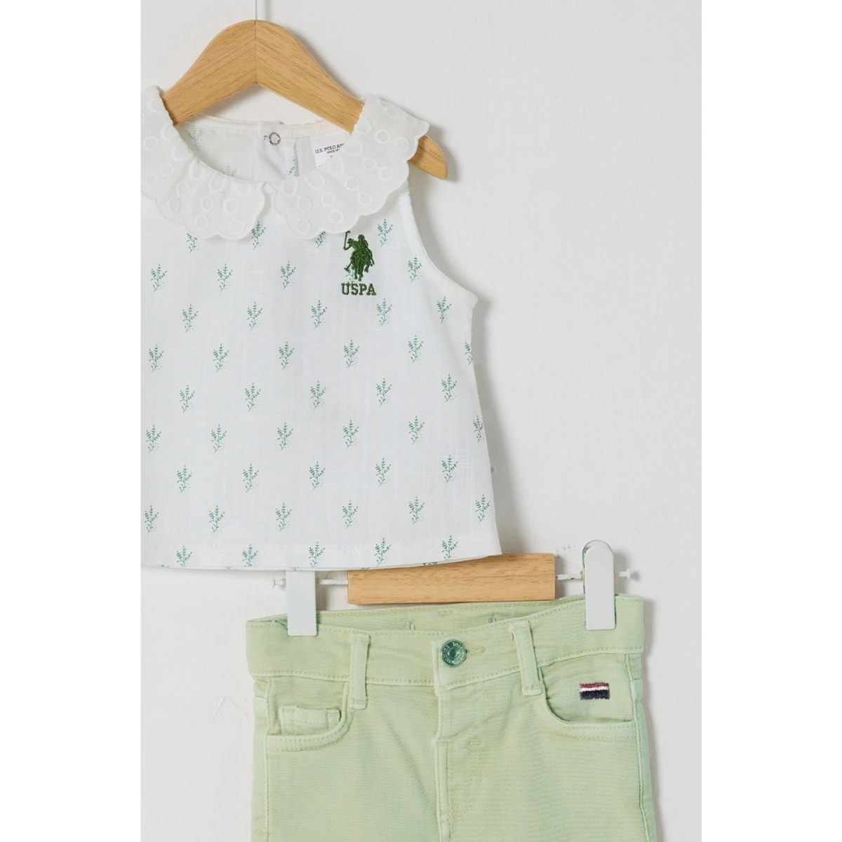 US POLO KIZ 9-12-18-24-36 AY 2Lİ TAKIM