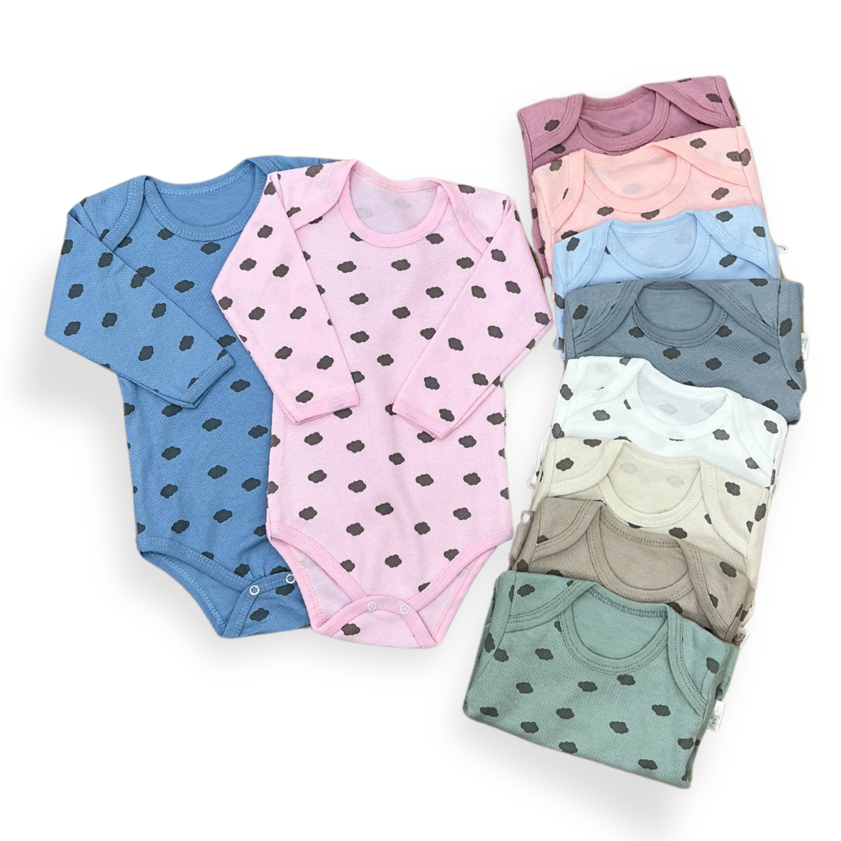 MİNİ OKYANUS UNISEX 3-6-9-12 AY UZUNKOL BODY