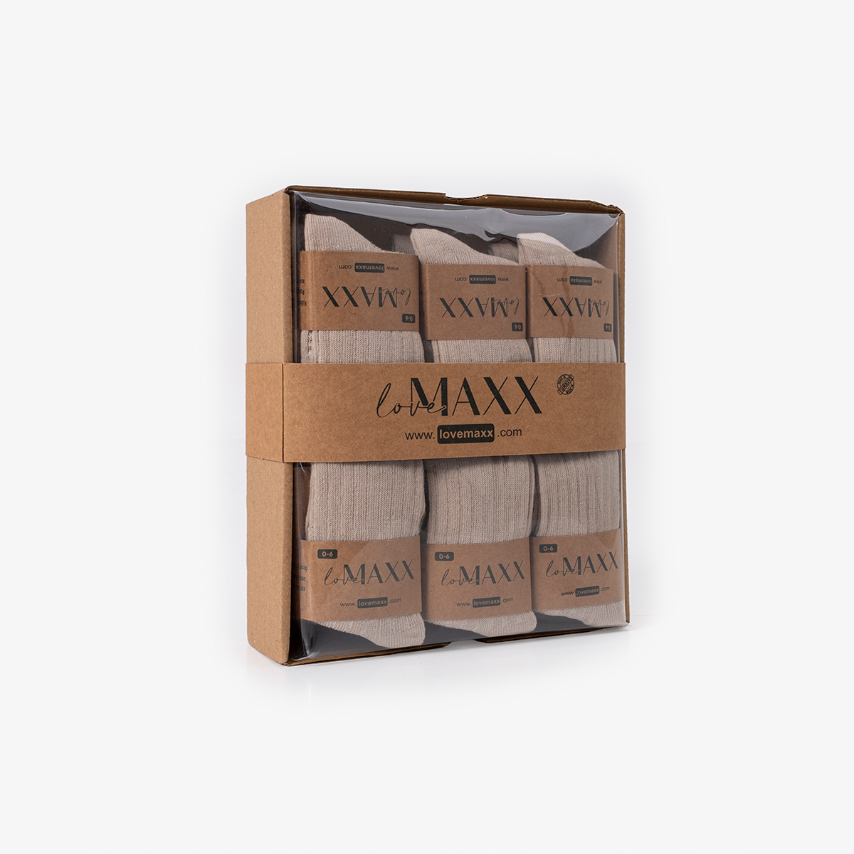 LOVEMAXX KIZ 0-36 AY ÇİZGİLİ KÜLOTLU ÇORAP 12Lİ