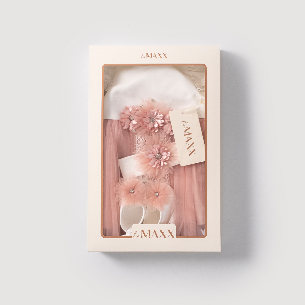 LOVEMAXX KIZ 3-6 AY ÖNDEN AÇMALI MEVLİT TAKIMI