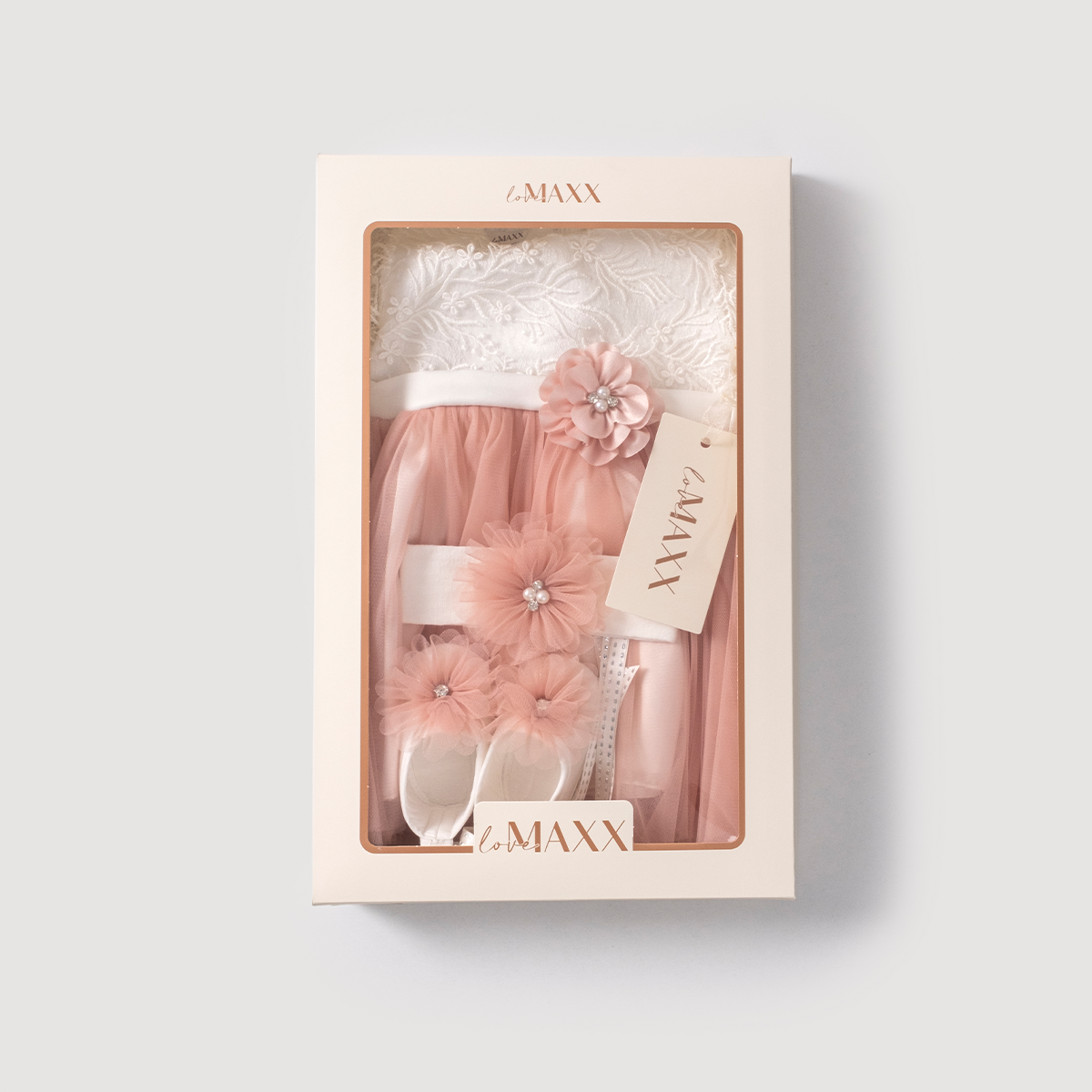 LOVEMAXX KIZ 3-6 AY KEMERLİ MEVLİT TAKIMI