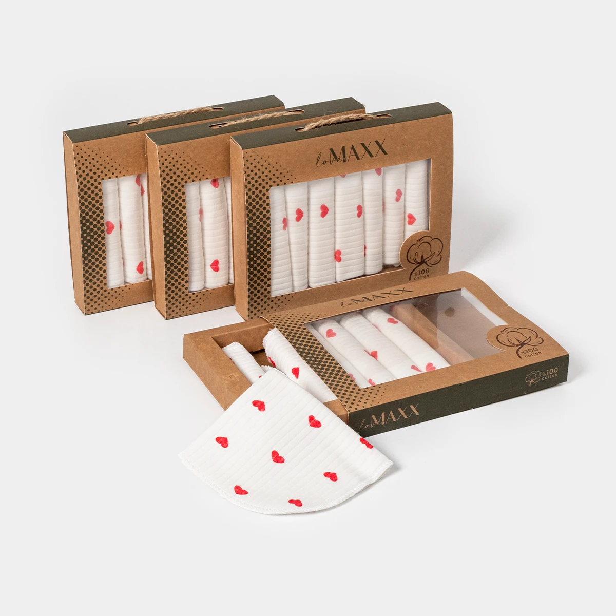 LOVEMAXX KIZ 0-12 AY KALPLİ 7Lİ MENDİL