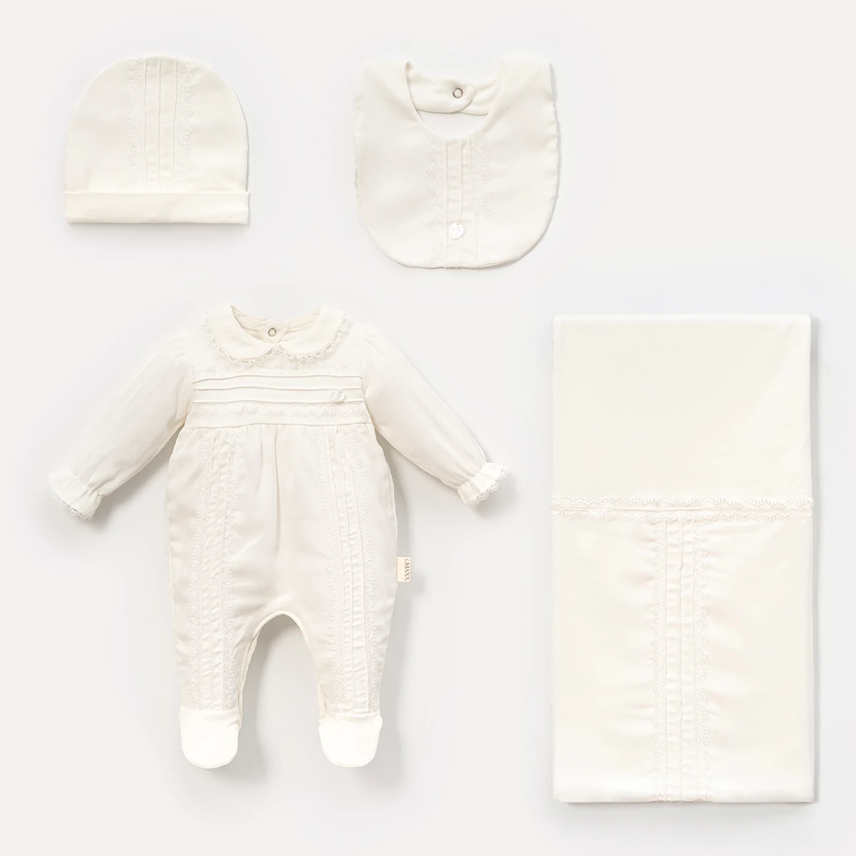 LOVEMAXX KIZ 0-3 AY FİSTOLU KUTULU 4LÜ SET