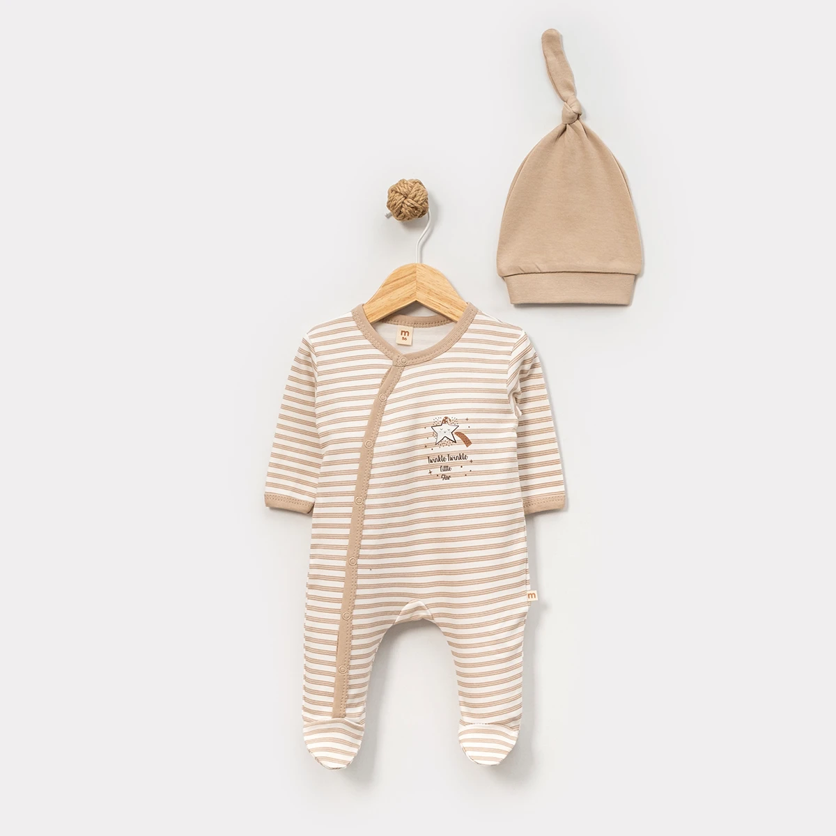 MİNİSSE UNISEX 3/6 AY  ÇİZGİLİ 2Lİ TULUM