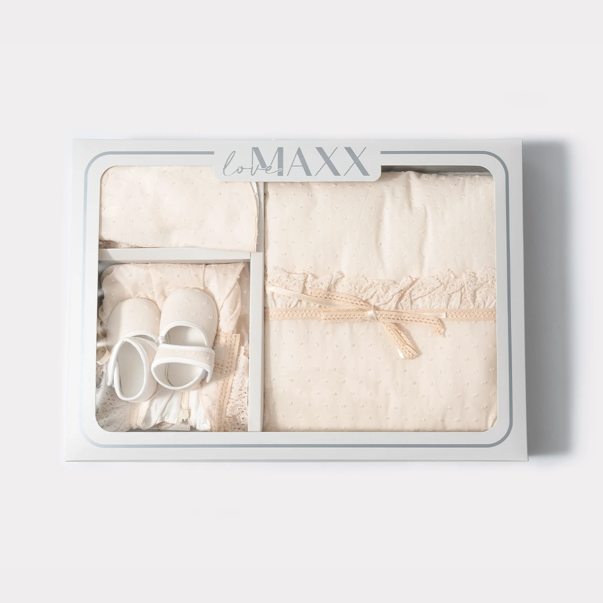 LOVEMAXX UNISEX 0-3 AY PUANLI DANTELLİ 6LI SET
