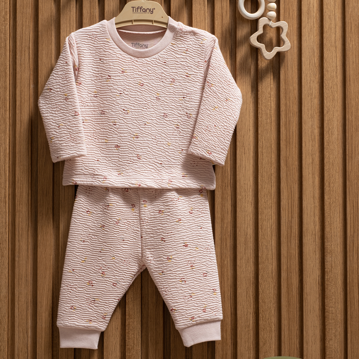 TİFFANY KIZ 3-6-9-12-18-24 AY ROSE 2Lİ TAKIM