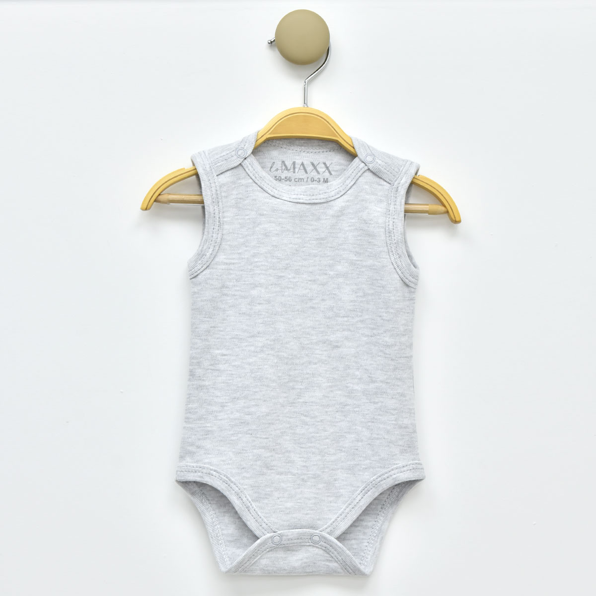 LOVEMAXX UNISEX 2-3-4 YAŞ İNTERLOK KOLSUZ BODY