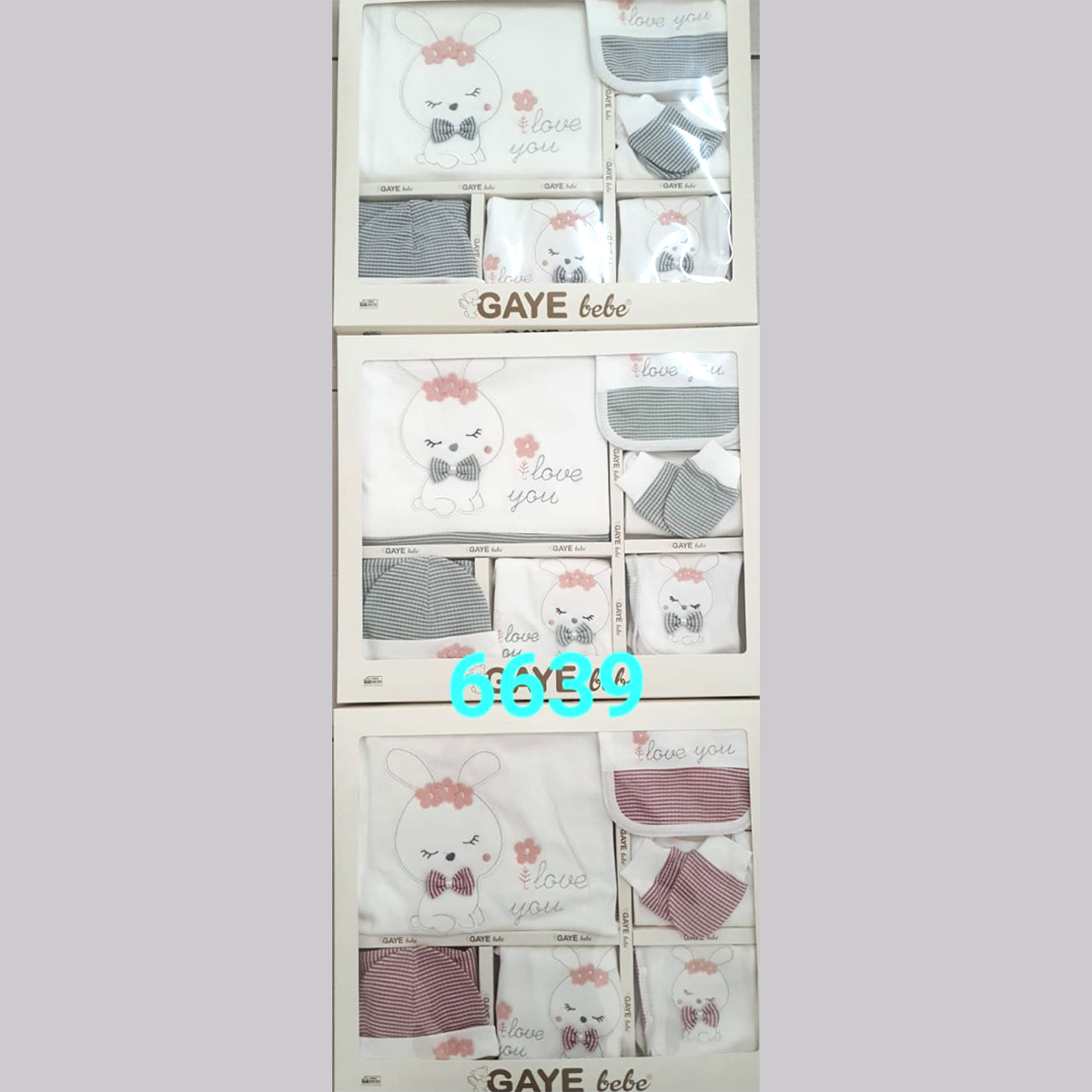 GAYE BEBE UNISEX 0-3 AY UYUYAN TAVŞAN 10LU SET