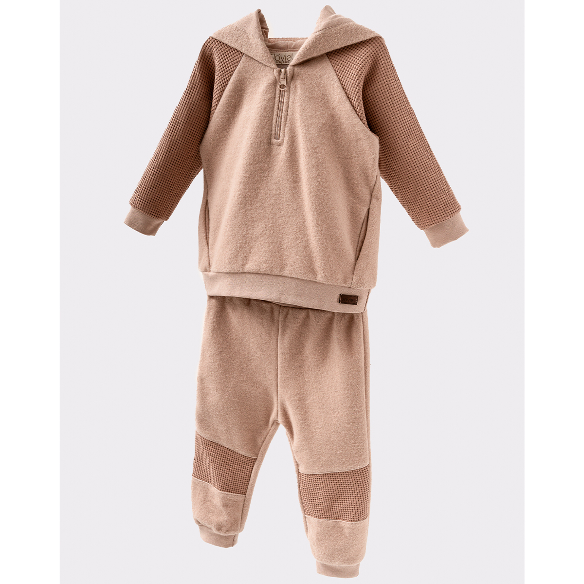 JOVİEL UNISEX 9-12-18-24-36 AY KAPÜŞONLU TAKIM