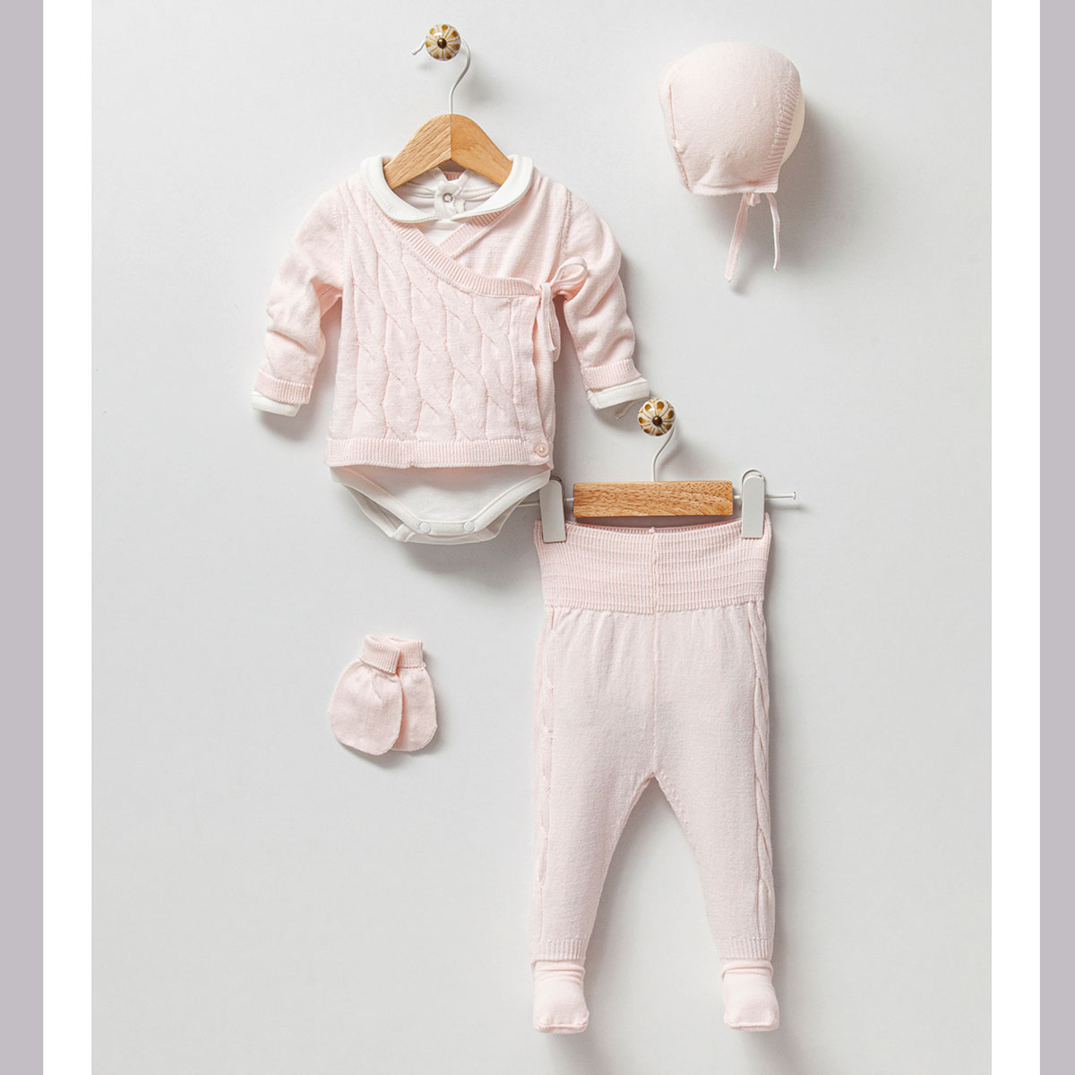 NİPPERLAND UNISEX 1-3 AY KALIN SAÇLI KRUVAZE TAKIM