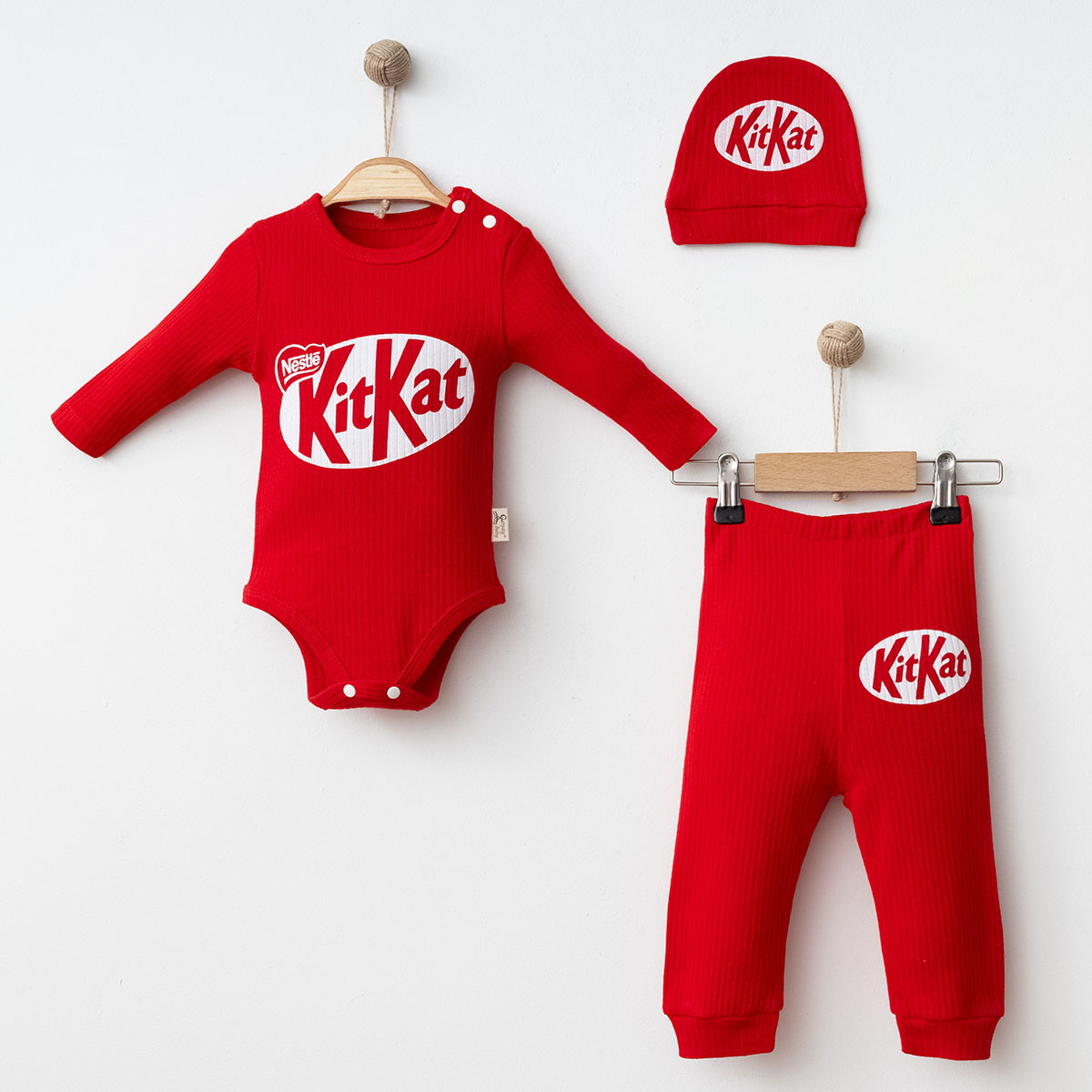 COŞAY BEBE UNISEX 6-9-12 AY RAPORLU 3LÜ TAKIM