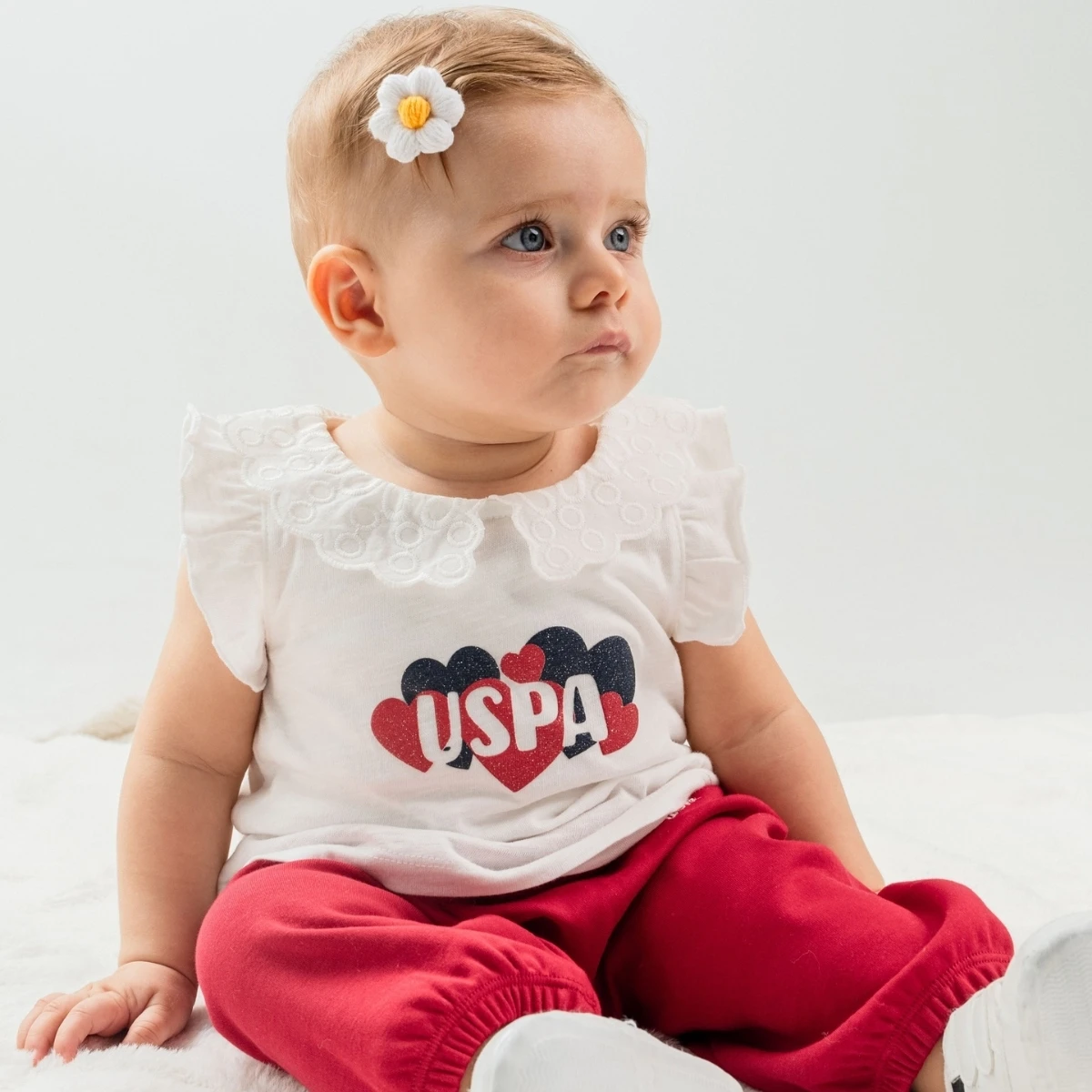 US POLO KIZ 6-9-12-18-24-36 AY 2Lİ TAKIM