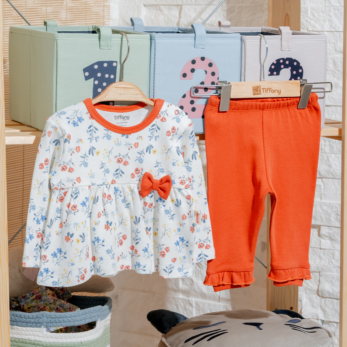 TİFFANY KIZ 3-6-9-12-18-24 AY SWEET 2Lİ TAKIM
