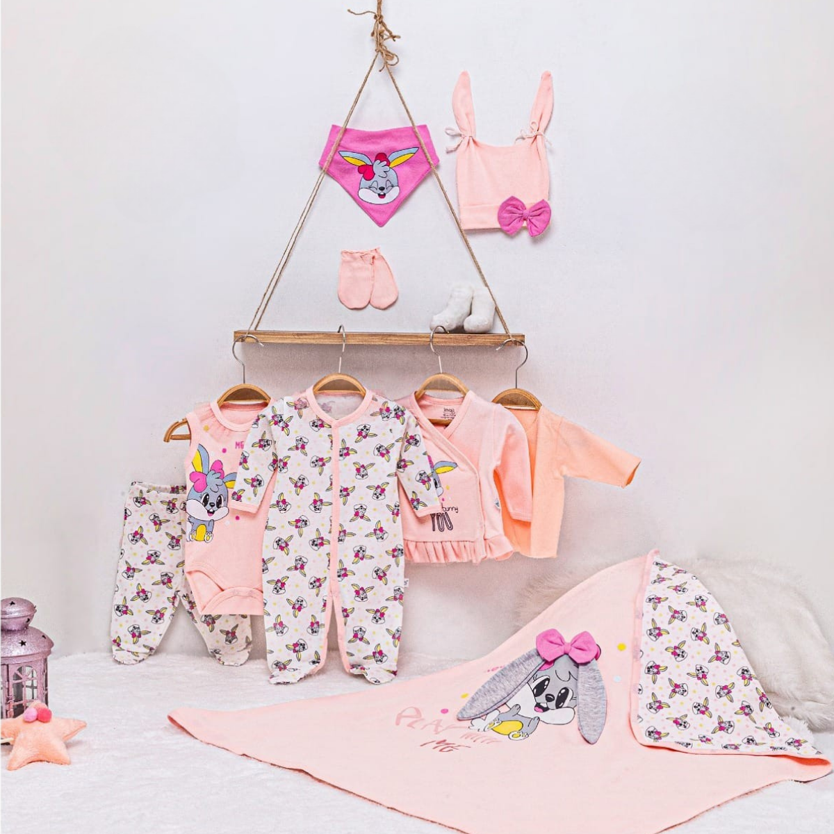 İMAJ KIZ 0-3 AY BUNNY TULUMLU 10LU SET