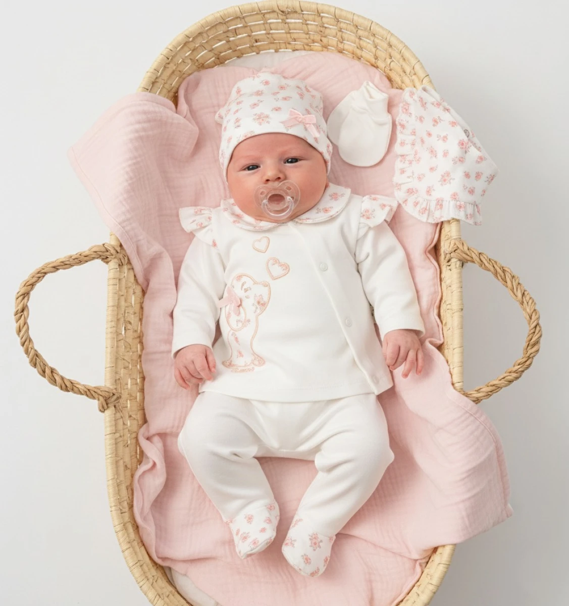 MİNİ CAYZEN KIZ 0-3 AY CUTE BABY 5Lİ SET