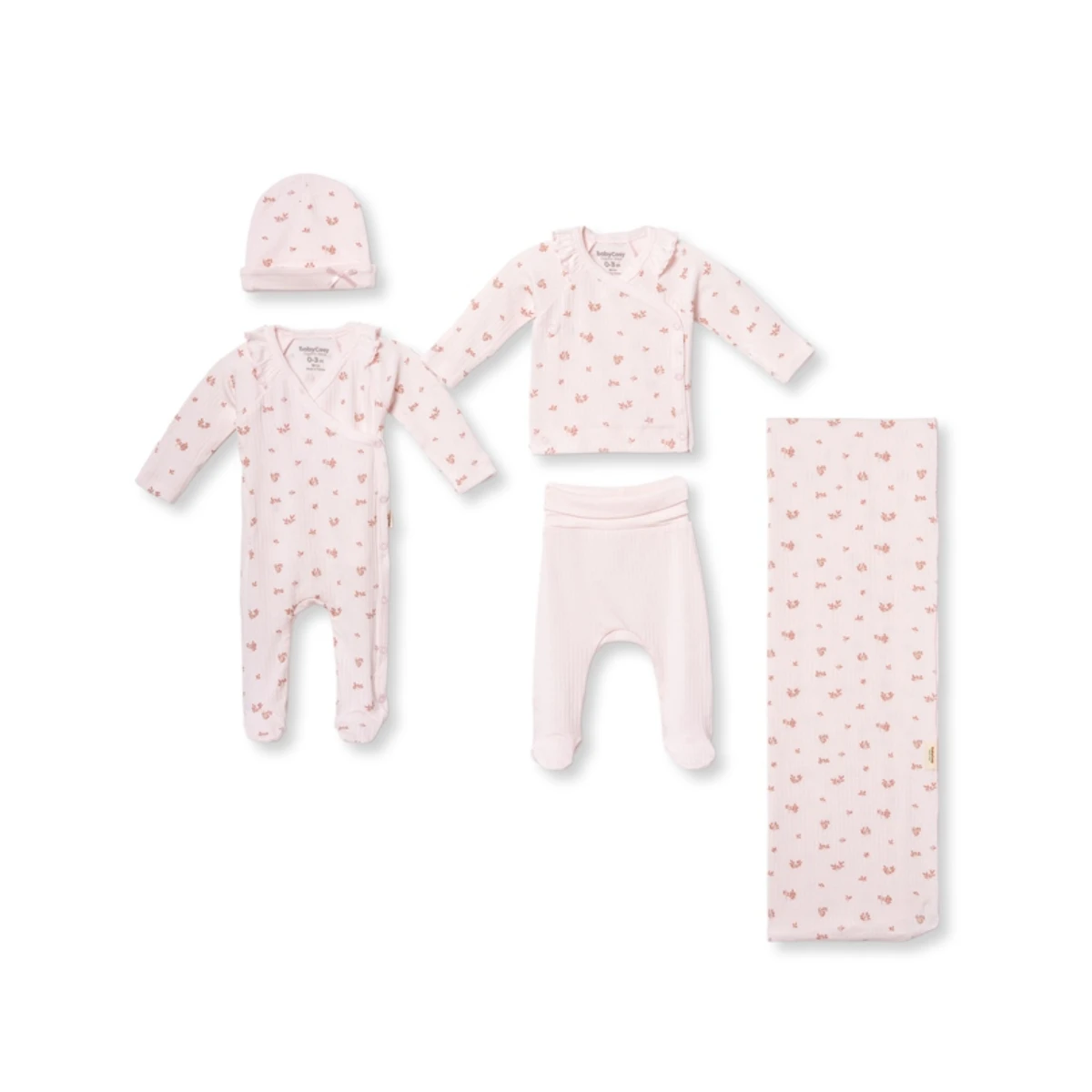 BABYCOSY ORGANIC KIZ 0-3 AY 5Lİ SET