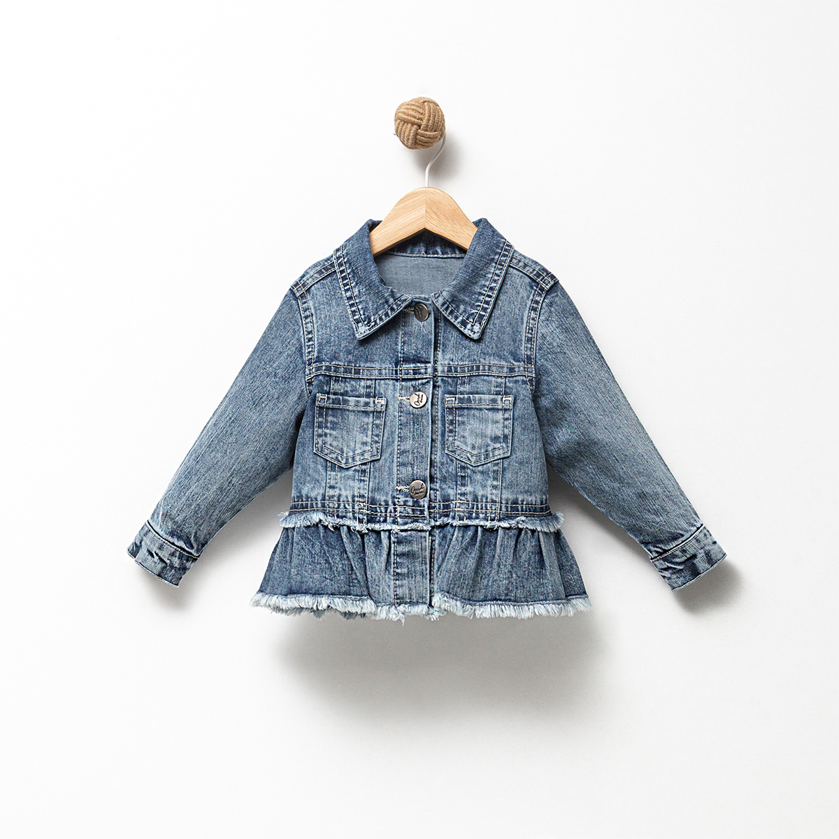 OVERDO KIZ 1-2-3-4 YAŞ NAKIŞLI KOT CEKET