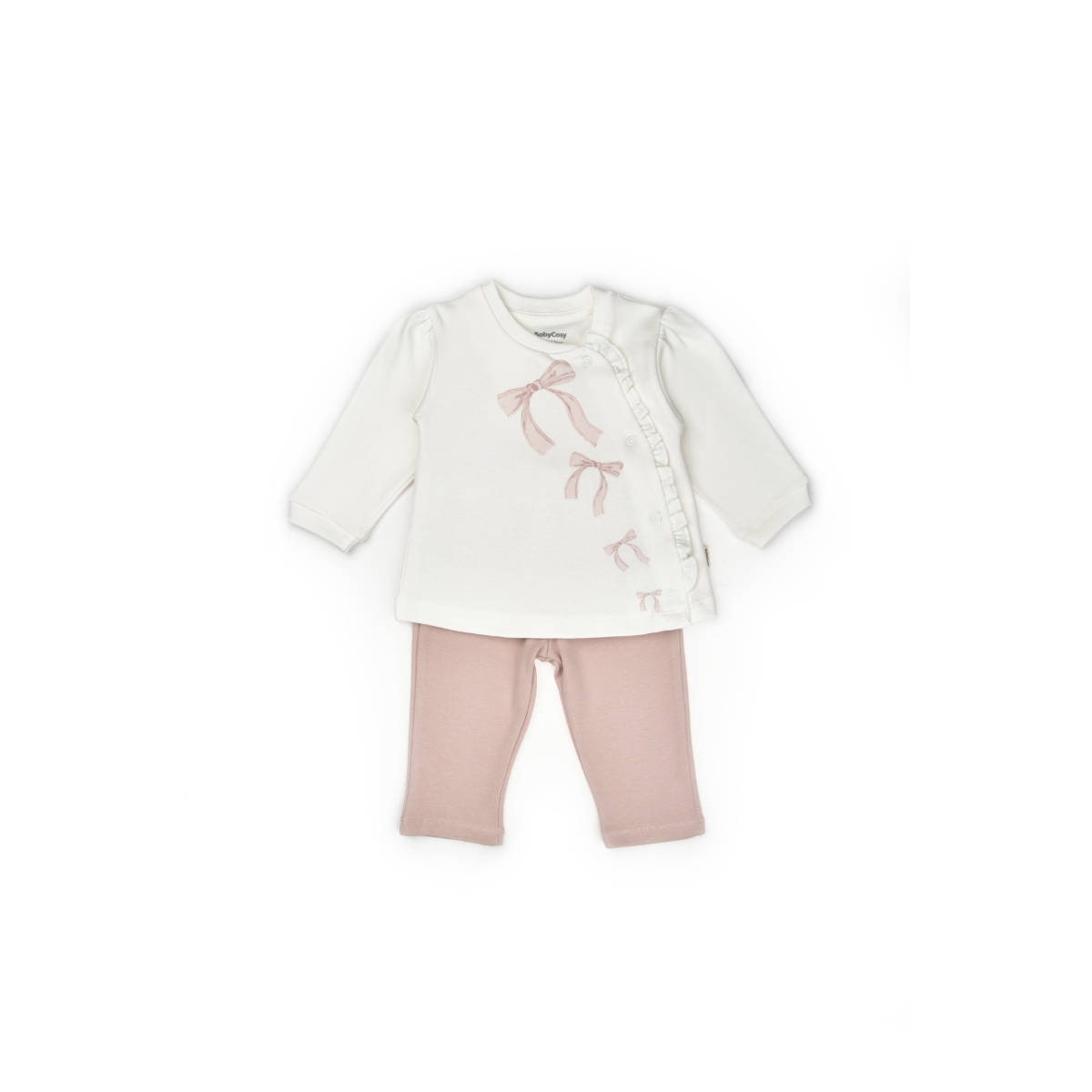 BABYCOSY KIZ 6-9-12-18-24 AY BOW 2Lİ TAKIM