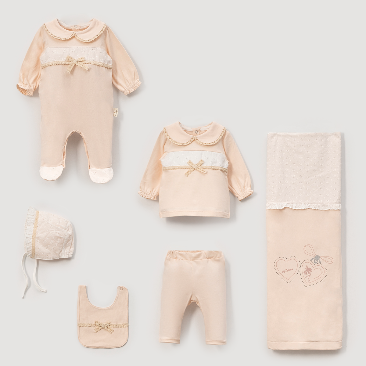 LOVEMAXX KIZ 0-3 AY MY FLOWERS KALPLİ KUTULU 6LI SET