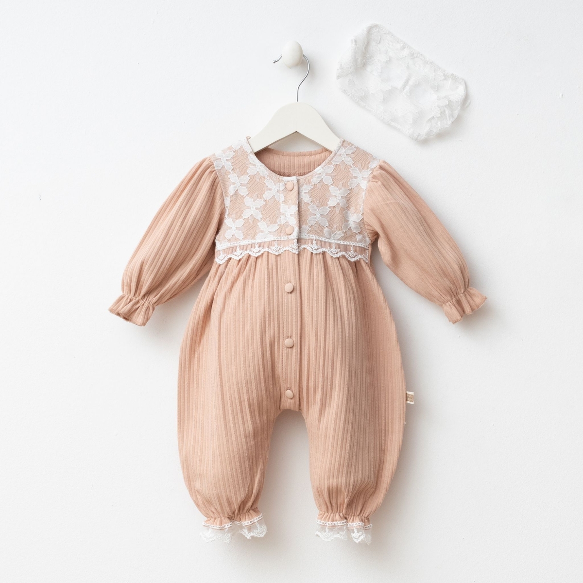 MİZEYN GIRL 3-6-9 MONTHS PERLA BABY GIRL JUMPSUIT