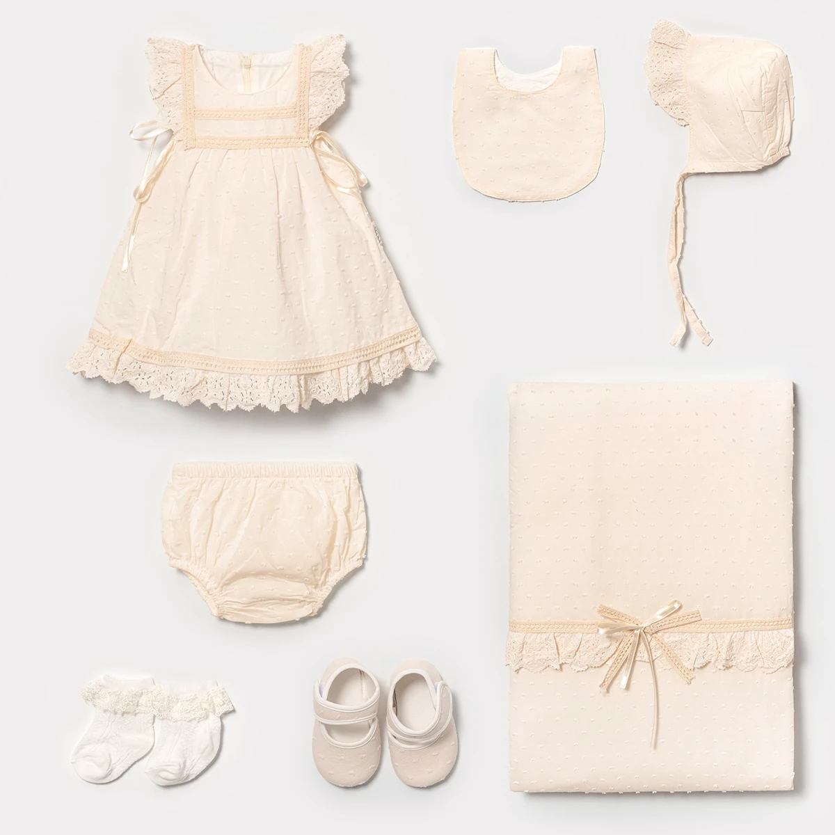 LOVEMAXX UNISEX 0-3 AY PUANLI DANTELLİ 6LI SET