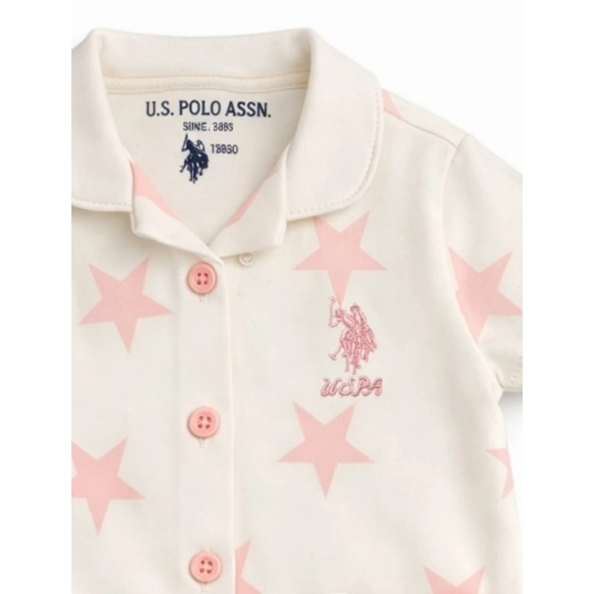 US POLO KIZ 6-9-12-18-24-36 AY PİJAMA TAKIMI