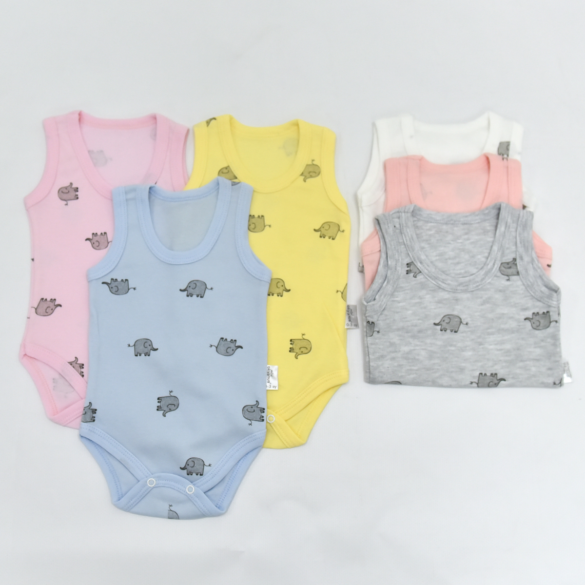 MİNİ OKYANUS UNISEX 12-18-24-36 AY FİL DESEN BODY