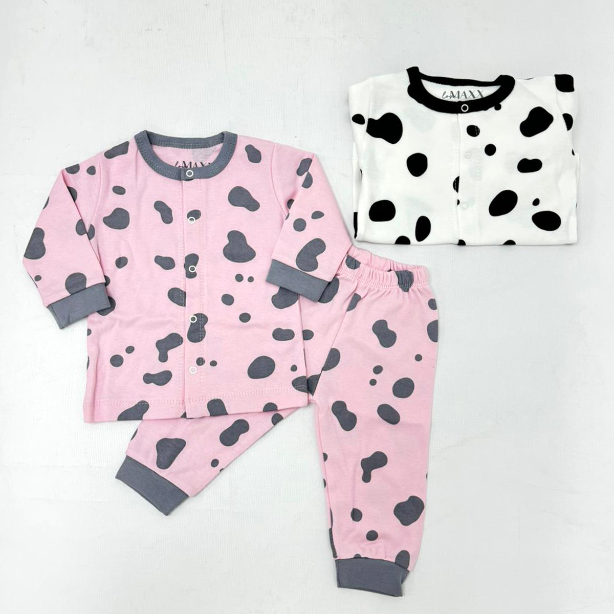 LOVEMAXX UNISEX 3-6-9 AY DALMAÇYALI PİJAMA TAKIMI