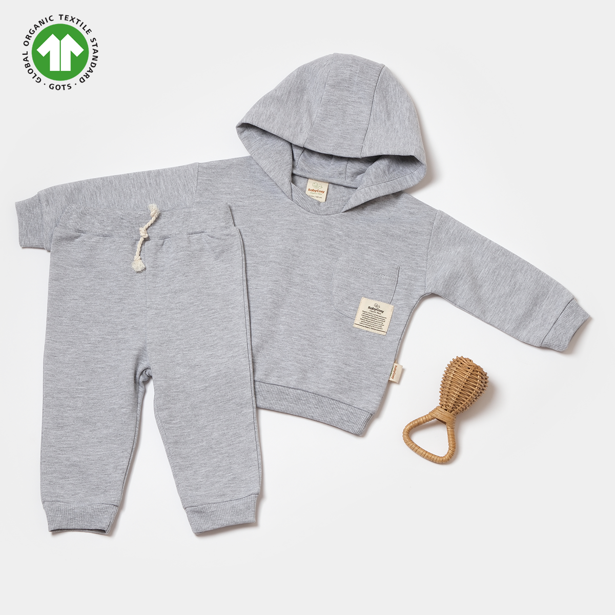 BABYCOSY UNISEX 6-9-12-18-24 AY KAPÜŞONLU TAKIM