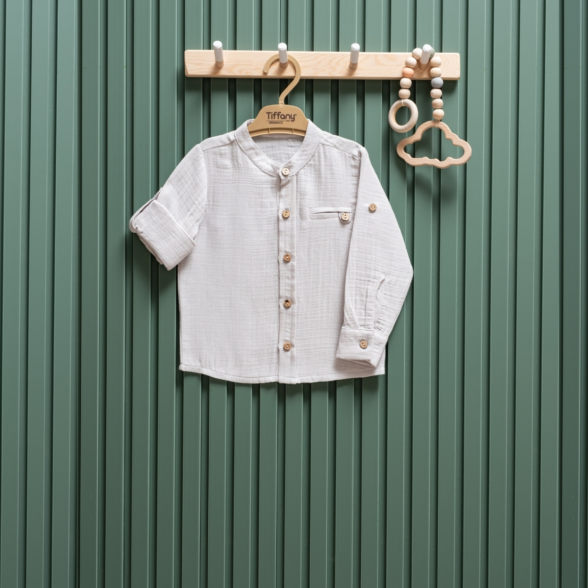 TİFFANY UNISEX 9-12-18-24-36 AY MÜSLİN GÖMLEK