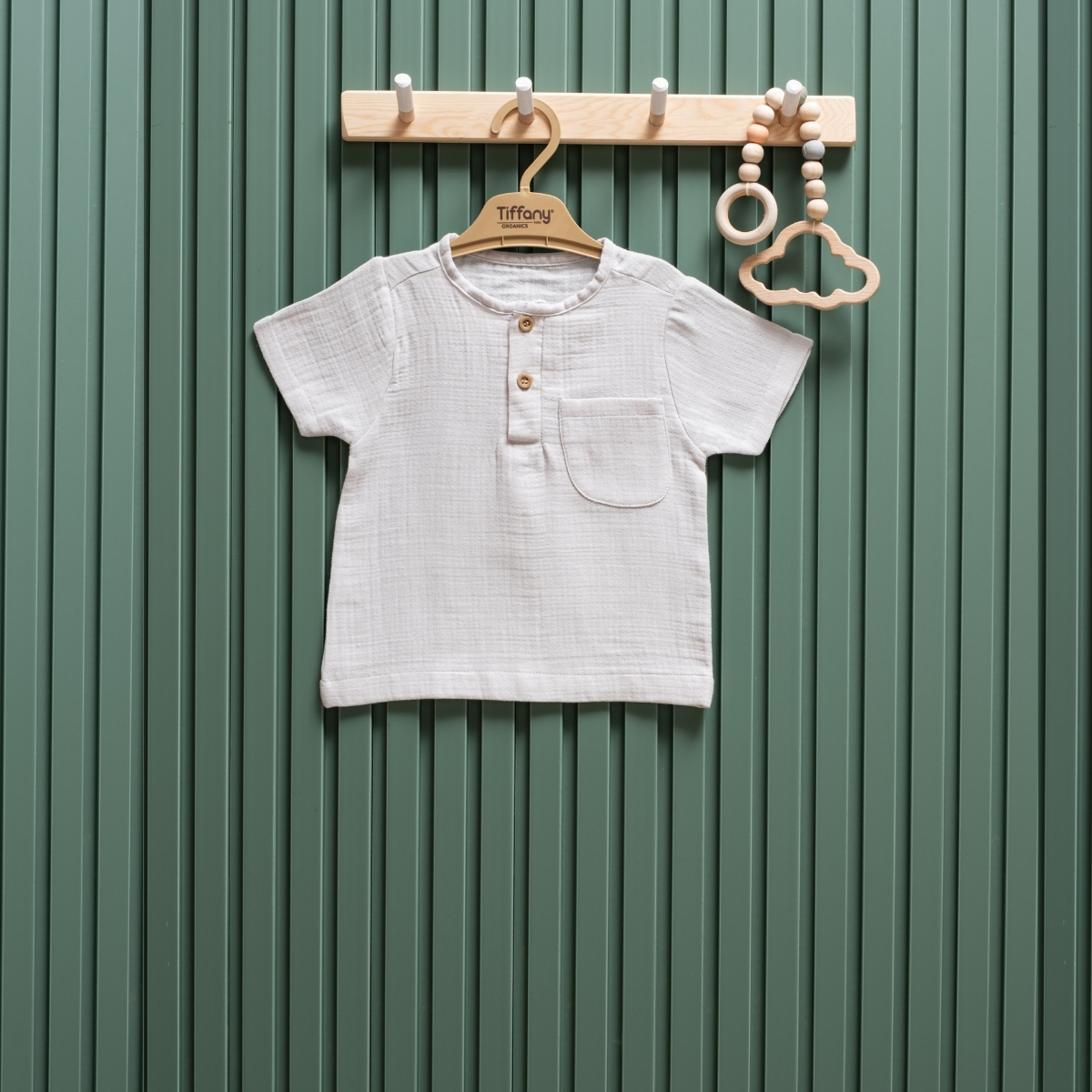TİFFANY UNISEX 9-12-18-24-36 AY MÜSLİN TSHIRT