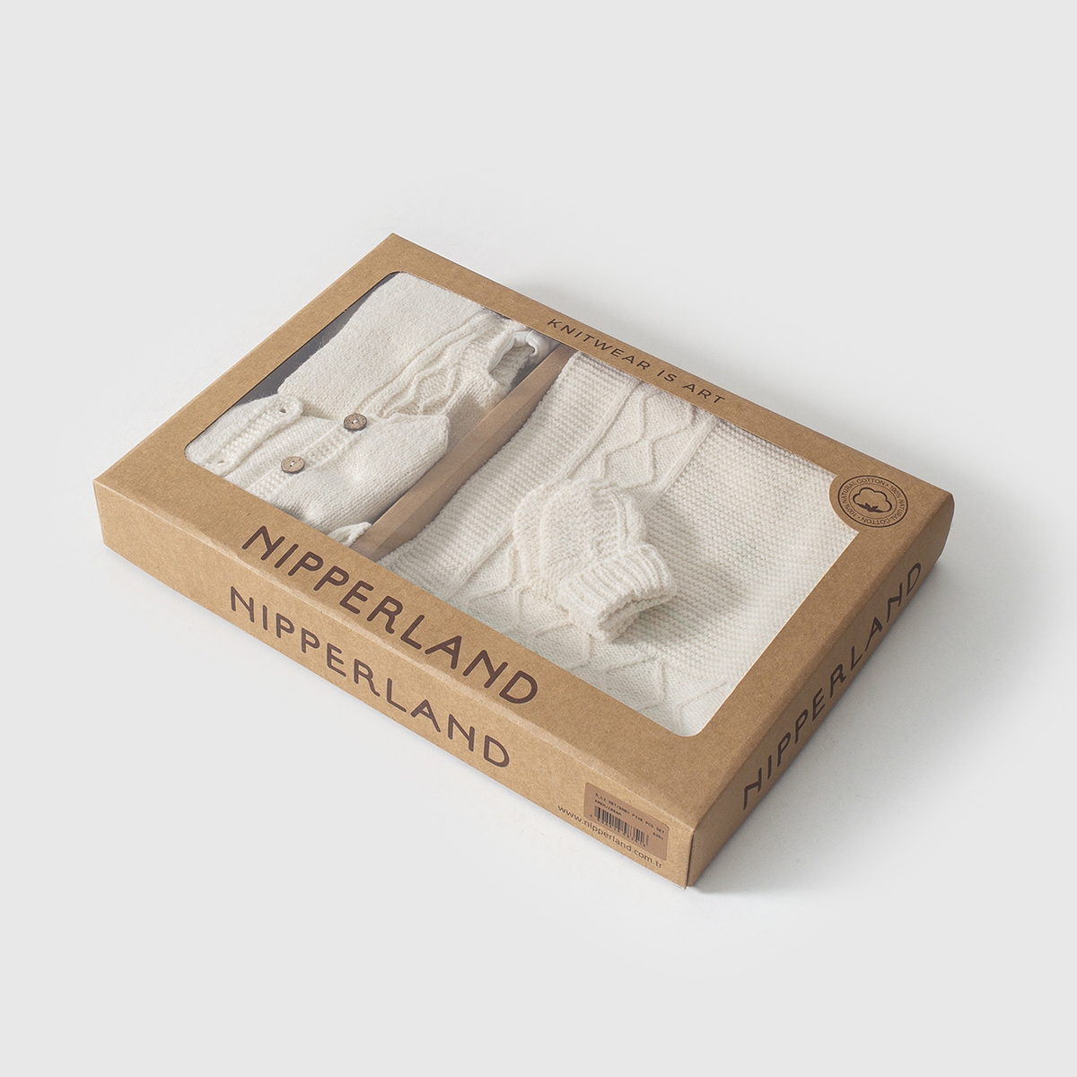 NİPPERLAND UNISEX 0-3 AY BAKLAVA DESEN SALOPETLİ 5Lİ SET