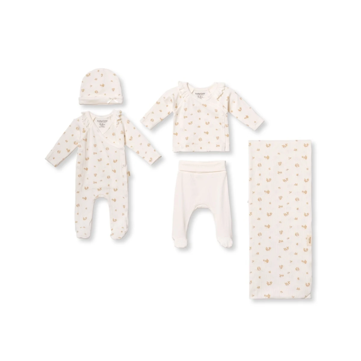 BABYCOSY ORGANIC KIZ 0-3 AY 5Lİ SET