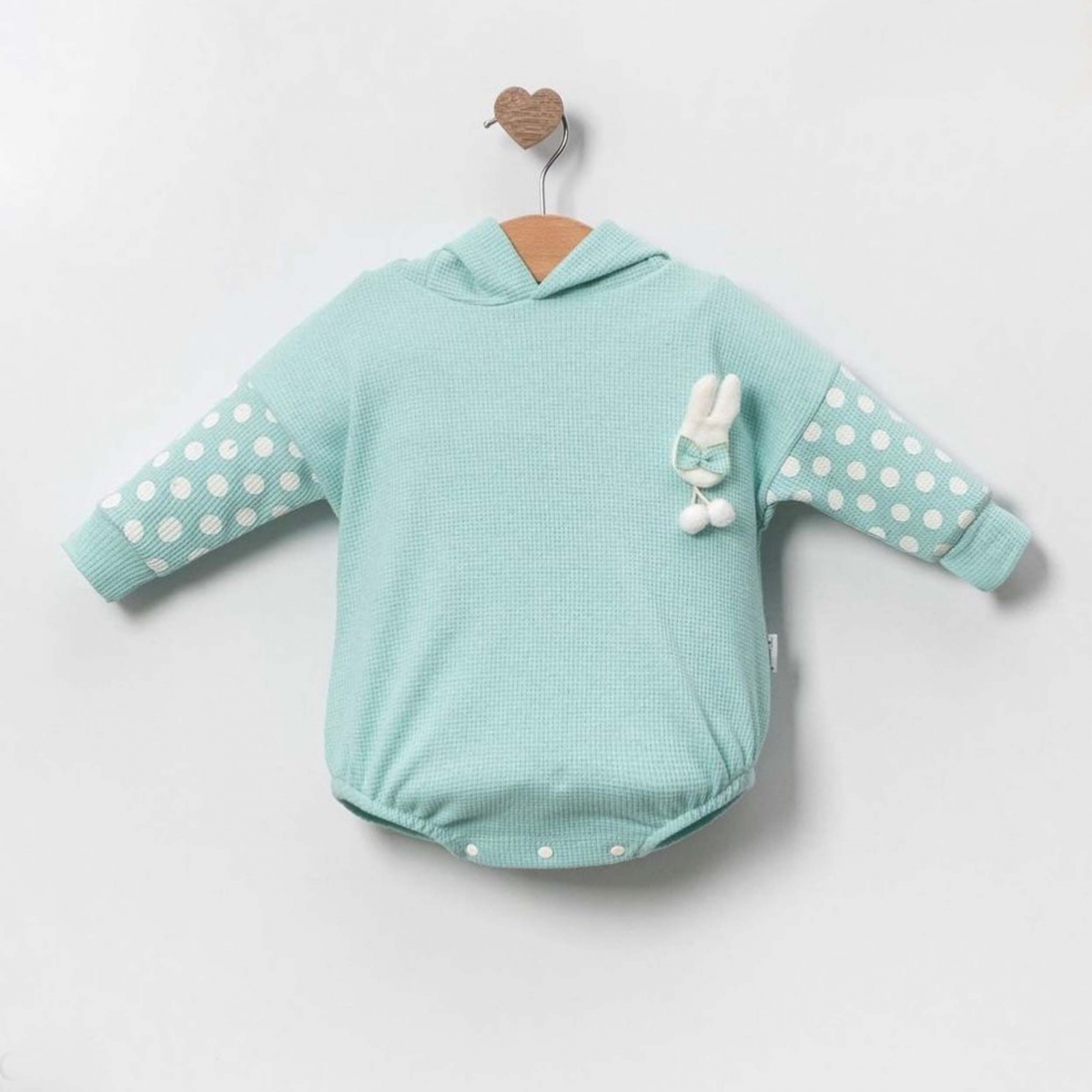 MİNİCAYZEN KIZ 3-6/6-9/9-12 AY TAVŞANLI ROMPER